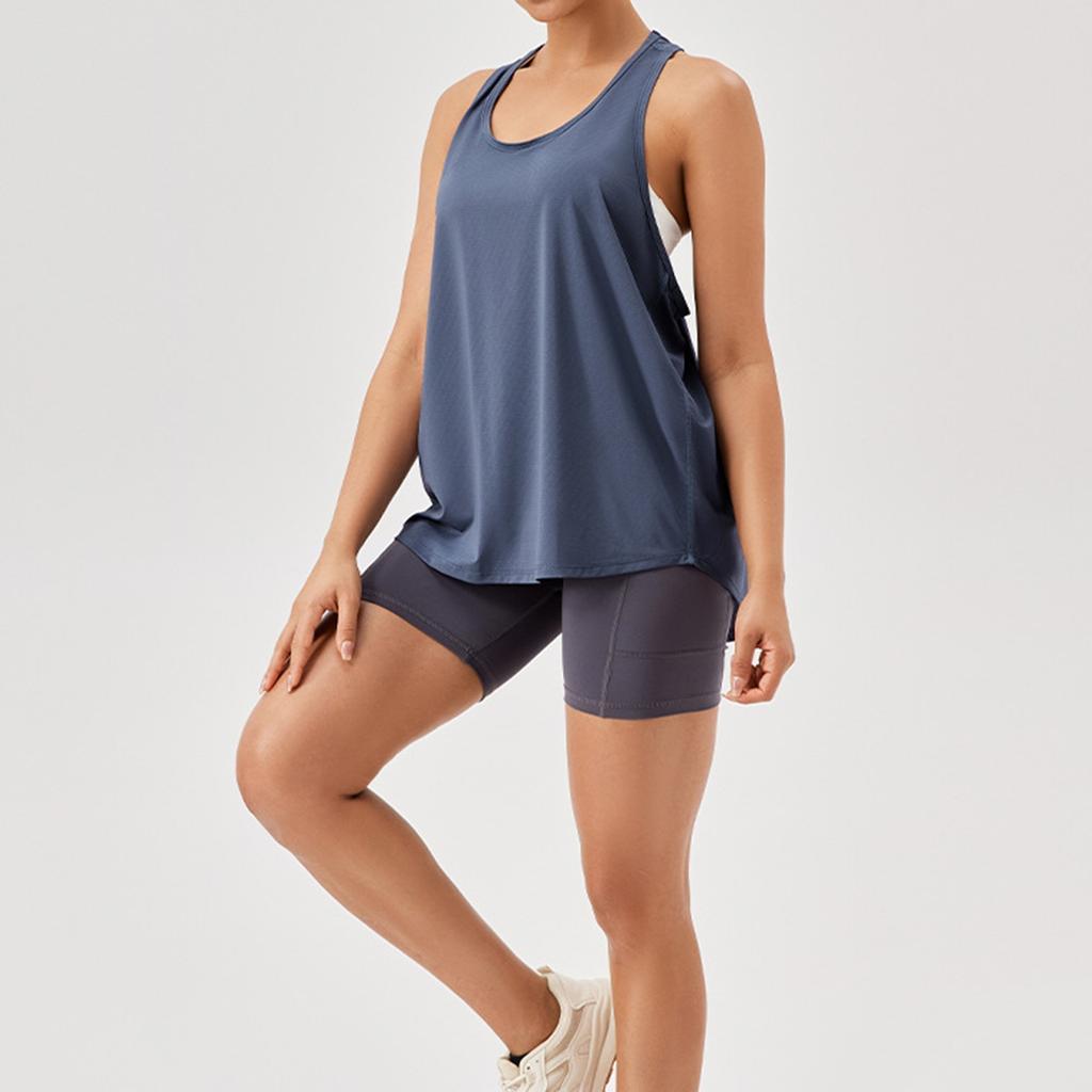 Women's Sports Tops Sleeveless Racerback Tank Top Lightweight Tennis Yoga Tops Sports Running Tank Top