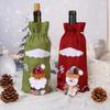 Kreativní vánoční sada na víno Zlaté sametové šaty Obaly na láhev vína Rukáv Santa Sněhulák Vánoce Nový rok Dekorace na jídelní stůl