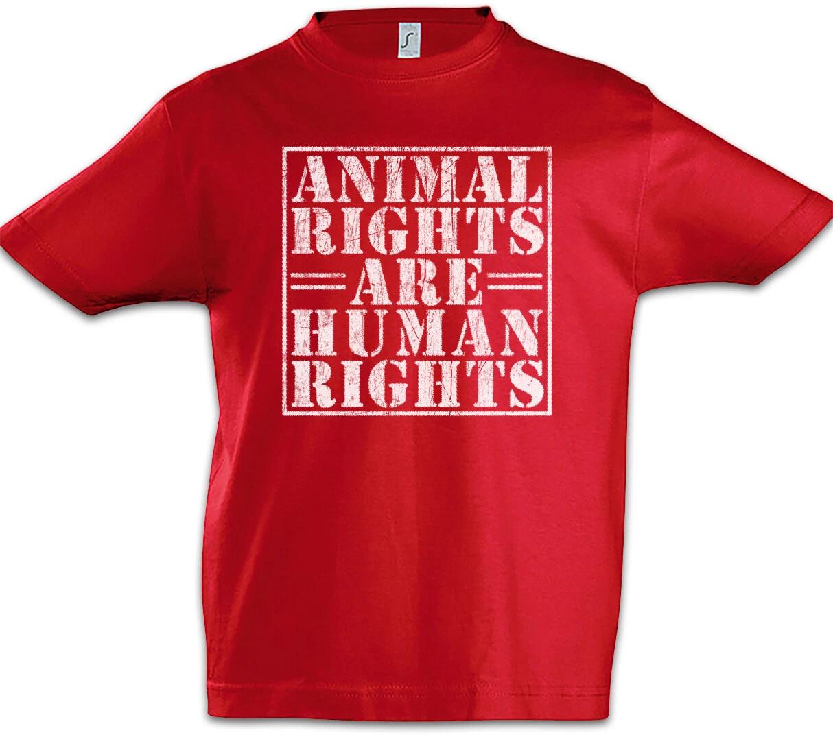 Animal Rights Are Human Rights Kids Boys kids boys T-Shirt Vegan Animal Welfare 100