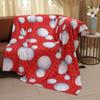 Volleyball Print Flannel Blanket Bedspread Nap Blanket Sports Theme Blanket