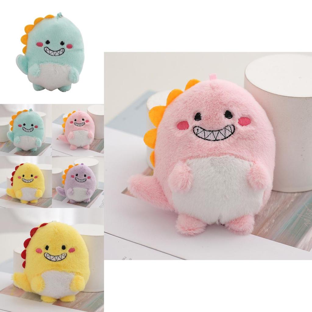 Adorable Cartoon Dinosaur Plush Keychain Cute Bag Decoration Stuffed Dinosaur Gift Wholesale