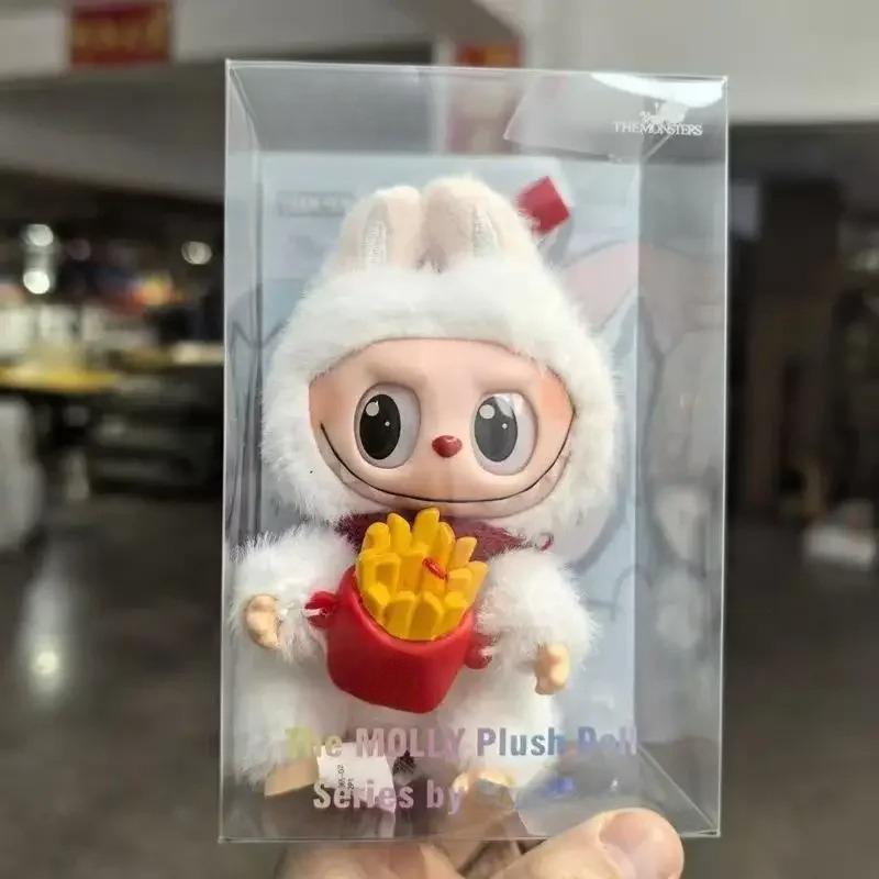 New Labubu Eat A Burger Together Vinyl Series Blind Box Anime Kawaii Figure Room Decoration Mystery Box Kid Gift