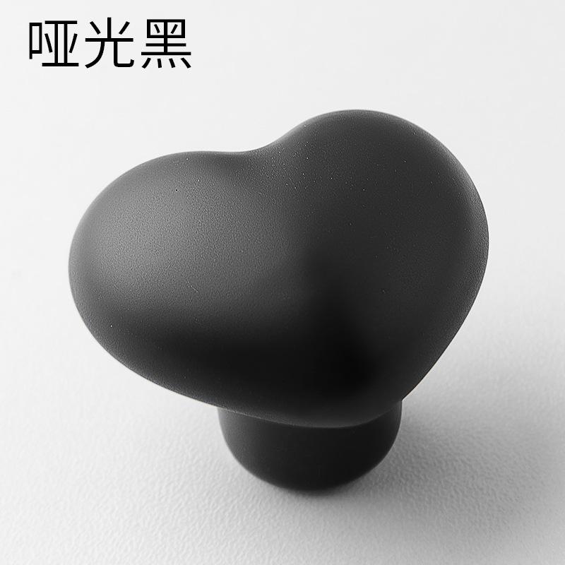 

Heart Shaped Ceramic Cabinet Door Handle, Children s Wardrobe Handle One Size чёрный