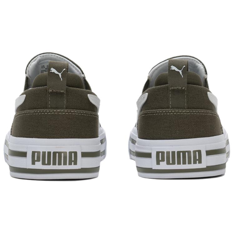 New PUMA Court Classic Vulc Low Top Skateboard Shoes Unisex Army Green 400216-03