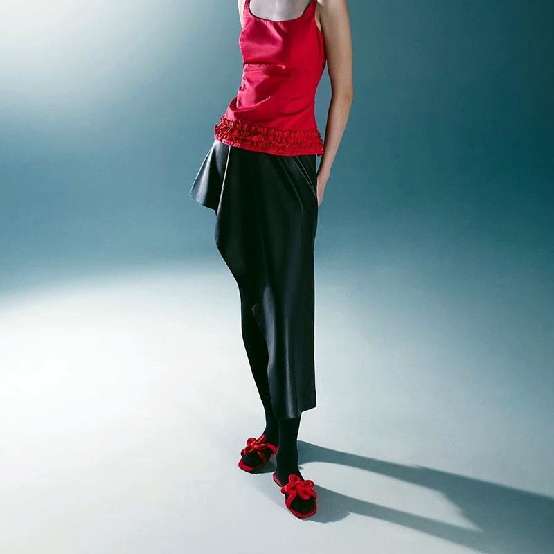 Fashion Fashion Ethnic Style Flat Slippers Women Cute Light Square Toe Open Toe Slide Sandals Cozy Satin Flip-flops Summer Beach Shoes