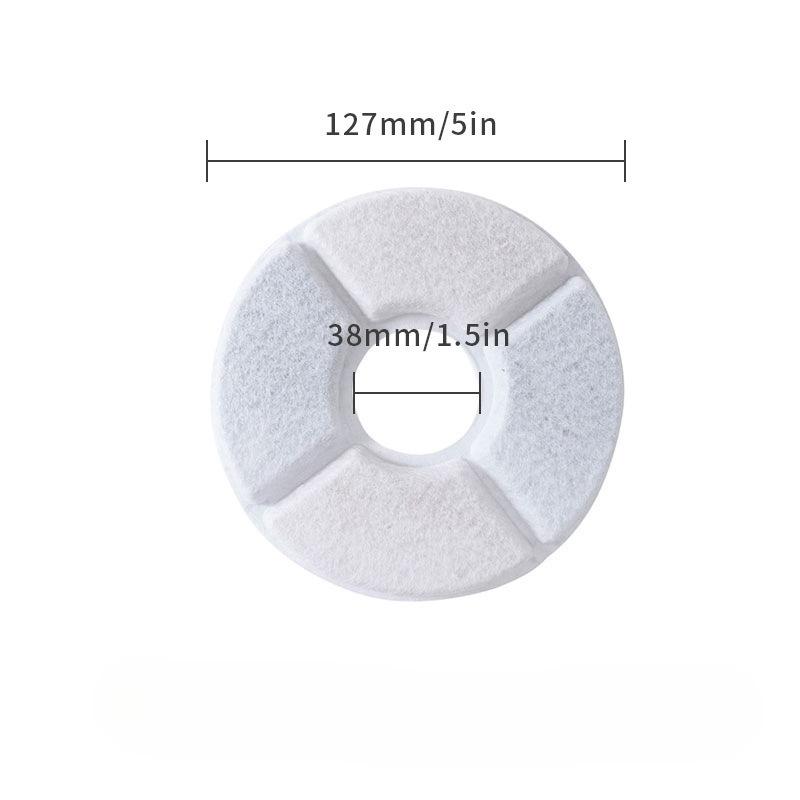 Replacement Activated Carbon Filter For Cat Water Drinking Fountain Replaced Filters Flower For Pet Dog Round Fountain Dispenser