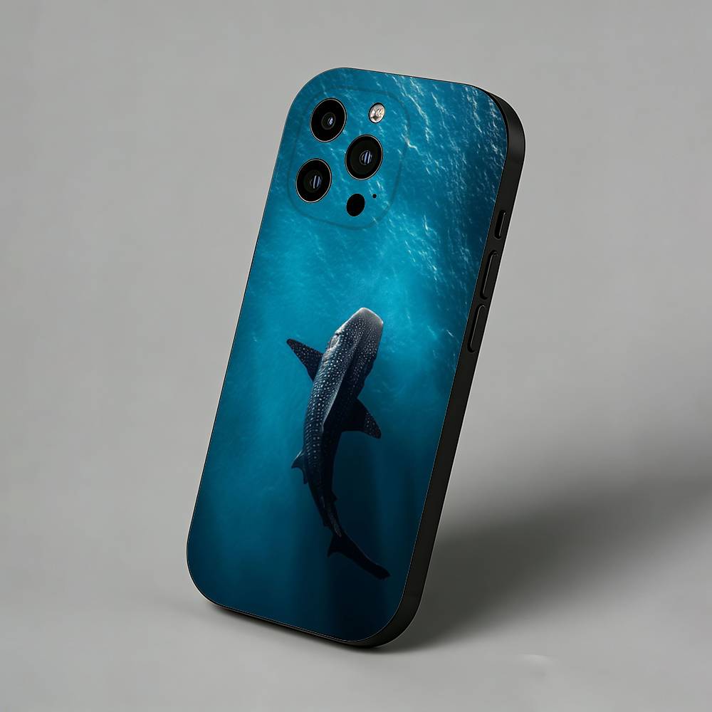 

Beautiful Ocean x Marine Life Slim Back Phone Case for iPhone 17 Air 16 Pro Max 16e 15 Plus 14 13 Mini 12 11 Protective Cover iPhone13