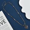 Simple Round Letter Women's New Brand Versatile Mixed Accessories Pendant Necklace