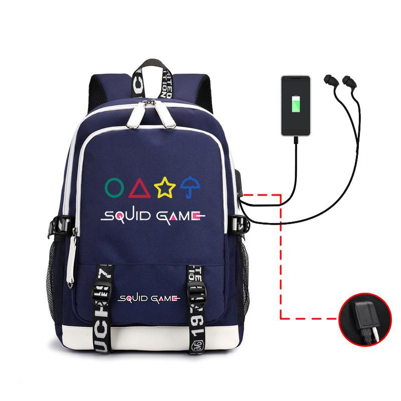 Spot Backpack, Large Capacity Student Backpack with USB, Computer Bag.
