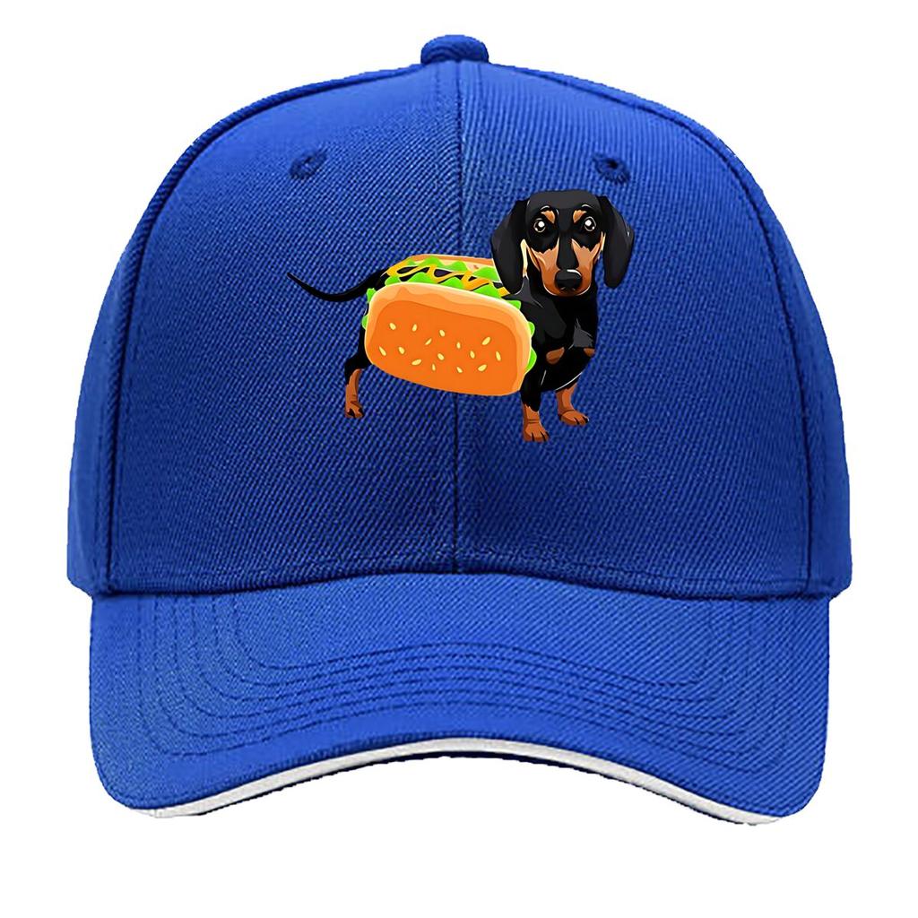Hot Dog Shaped Dog Fabric Party Costume Hip Hop Hat Fashion Outdoor Sports Sandwich Baseball Cap