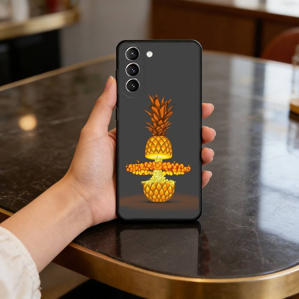 S-Summer P-Pineapple Case for Samsung Galaxy S21 S25 FE S24 S23 Ultra S20 S9 S22 Plus S10 TPU Cover