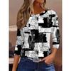 Ladies' Casual Full Print Round Neck Regular Pattern