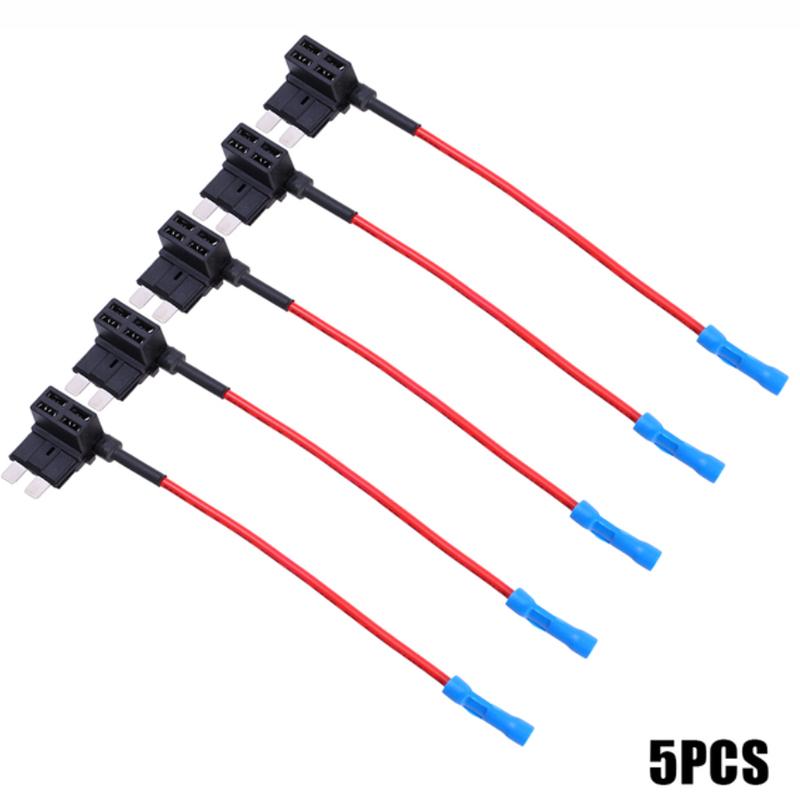 Automotive Fuse Box Circuit Adapter Mini Small and Medium Size ATM Blade Fuse for Car Van Motorcycle RV Boat Tractor TAP Adapter Fuses4