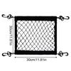 Motorcycle Cargo Net Polyester High Elastic Cargo Net with 4 Adjustable Hooks 360 Degree Rotatable Motorcycle Net Supplies