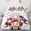 3D Printed Genshin Impact Bedding Set Anime Game XIAO Duvet Cover Double Twin Full Queen King Adult Kids Bedclothes Quilt Cover