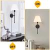 Modern American Led Wall Lamp for Bathroom Mirror Light Bedroom Corridor Stairs Cloth Lampshade Wall Sconce Room Decor Fixtures