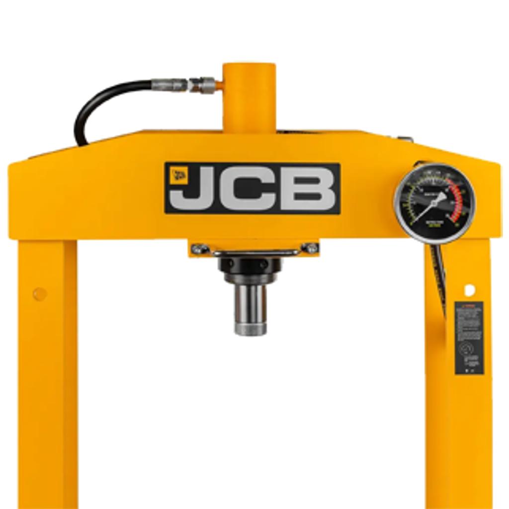 JCB 20T Hydraulic Workshop Floor Press with Foot Pedal + Pressure Gauge