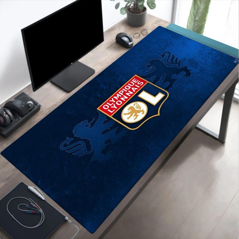 Olympique Lyonnais Football Crest Mouse pad Mouse pad, Gaming Mouse Pad, keyboard pad, Desk Decor for computer notebook Fan Gift Birthday Gift