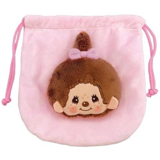 Unic Mascot Pouch Monchhichi-chan Approximately MC-0010GL Toy