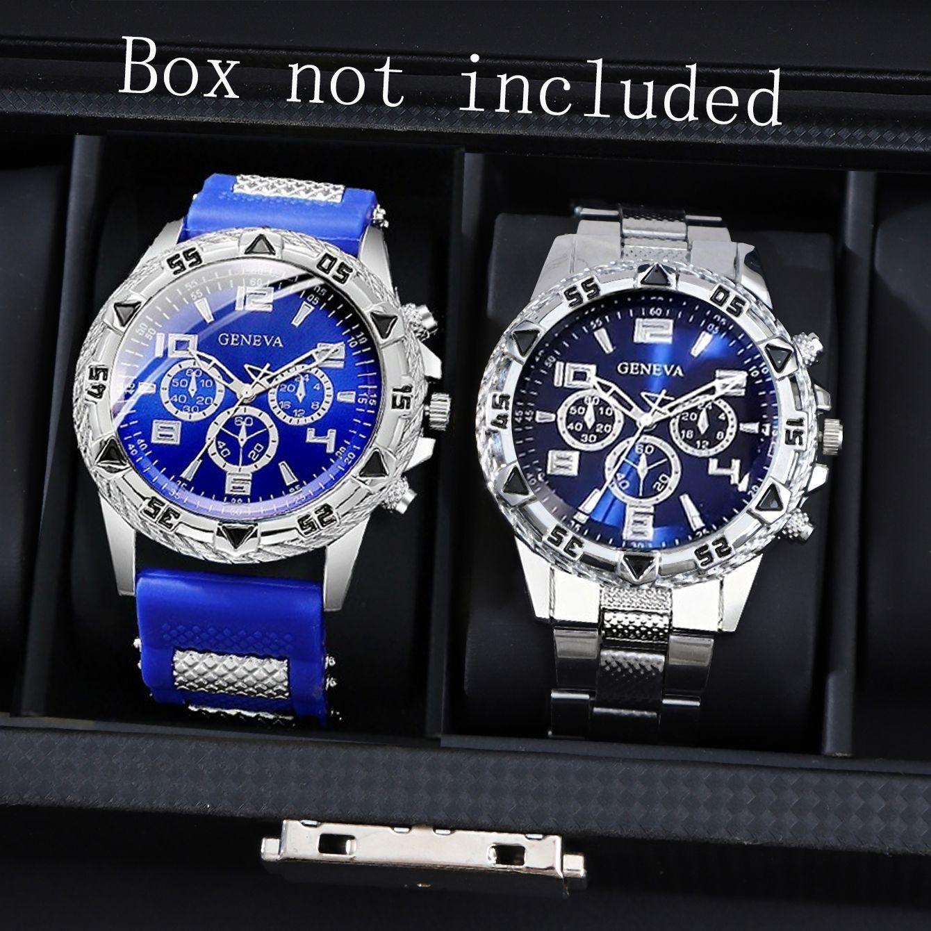 

A Set Of Retro Watch Sets 2 Men S Quartz Watch Sets, Casual Watches