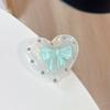 Simple Shell Pattern Colored Bow Mobile Phone Airbag Bracket Wind Ring Girl Small Gift