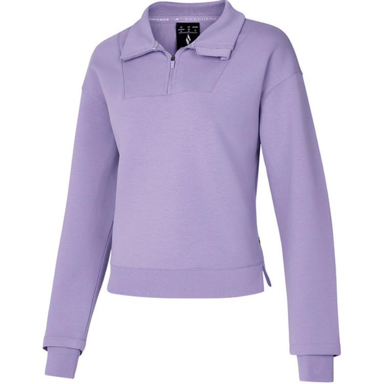 Skechers Comfort Sports Series Half-Zip Pullover Sweatshirt Women tops Purple P125W023-049Y M
