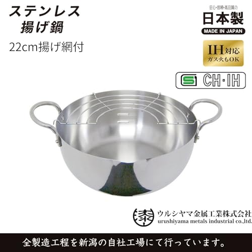 Stainless Steel Frying Pan 22cm