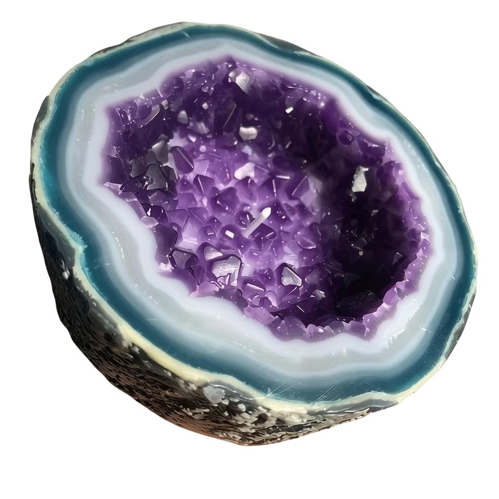 Geode Candle Bowl Resin Decorative Piece Vintage Style Resin Craft Ornament for Balcony Patio Aromatherapy Holder