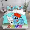 New 3d Print Game Sprunki Bedding Sets Bed Cover Comforter Duvet Cover Pillow Case 2-3 Pieces Sets Kids Adult Bedroom Decoration