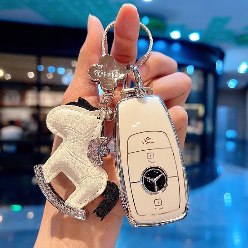 TPU Shell For Mercedes Benz A C E S G Class GLC CLE CLA GLB GLS W177 W205 W213 W222 X167 AMG Car Remote Key Case Cover