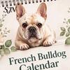 2027 Wall Calendar French Bulldogs Calendar, Jan.2027 - Dec.2027 12 Monthly Planner, Cute Thick Paper Planner Dogs Hanging for Home Office, Gifts Dog