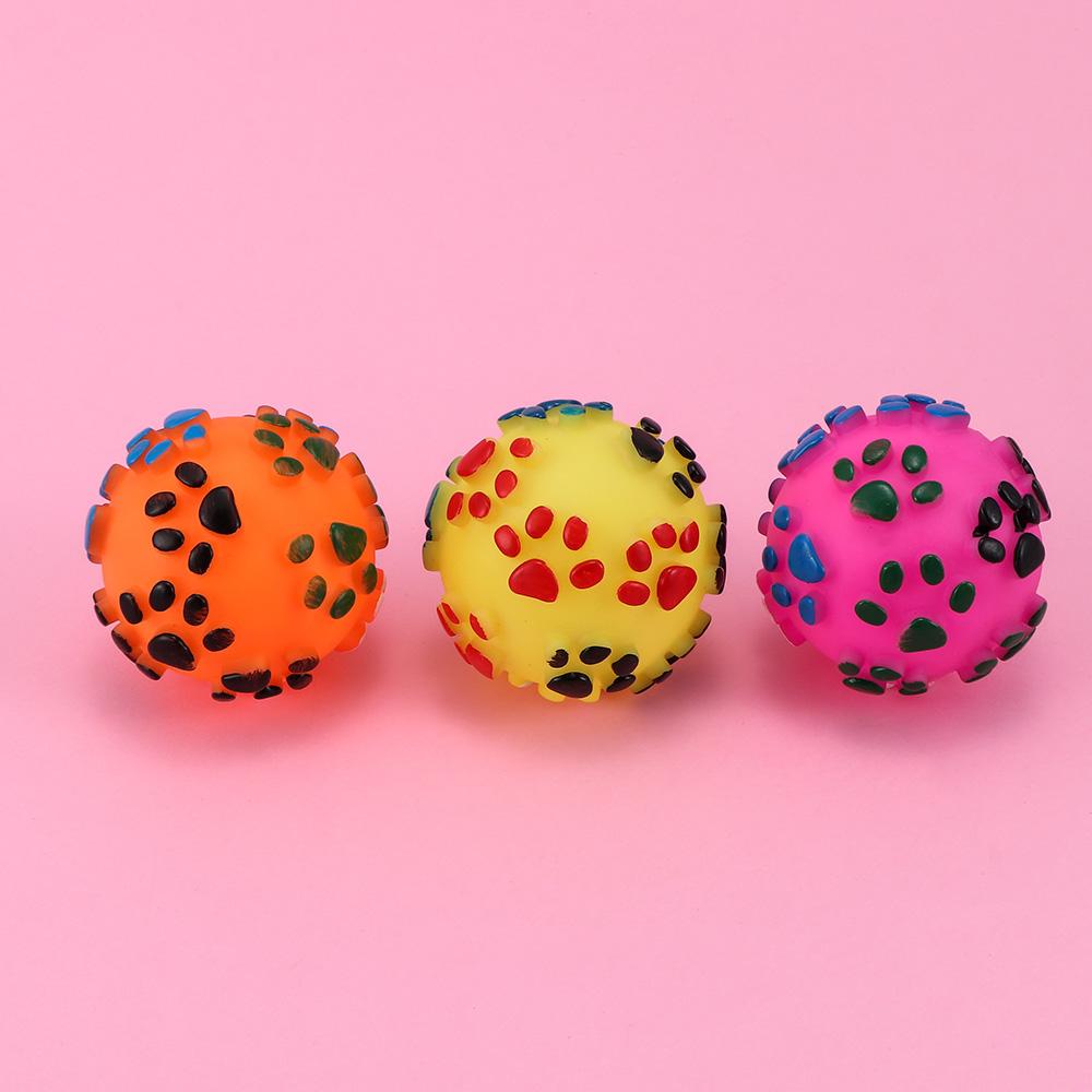 

Play Dog Toy Pet Bite Ball Chew Toys Clean Teeth Toy разноцветный