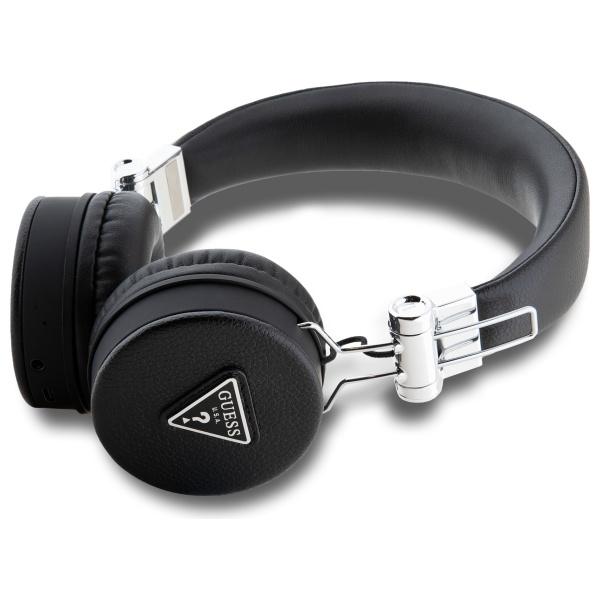 Słuchawki nauszne Bluetooth Guess ENC Grained Classic Czarny