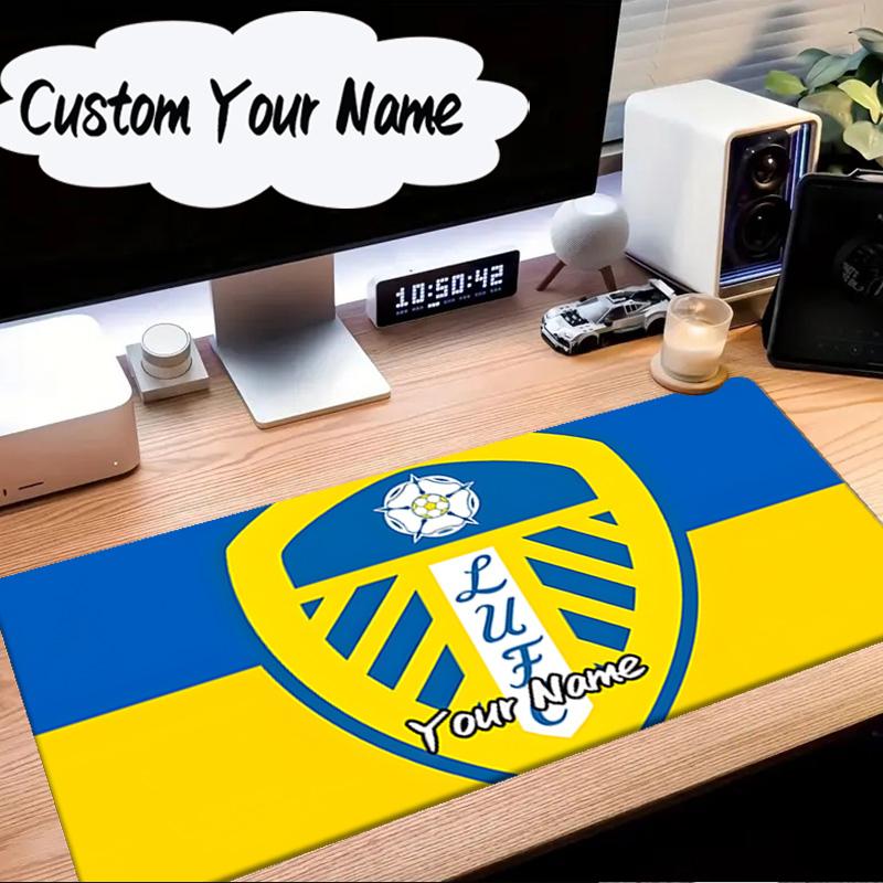 Custom Name Mouse pad Leeds United Crest Legacy Mouse Pad Desk Mat, Non-Slip Rubber Backer Pad For Computer Notebook Gaming Mouse Pad Birthday Gift