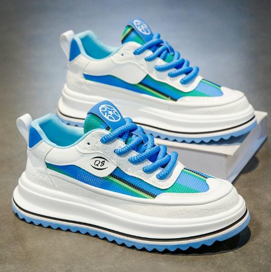 Spring Fashionable Multicolored Thick-soled Casual Trendy Height-increasing Soft-soled Comfortable Versatile Sports Shoes H147