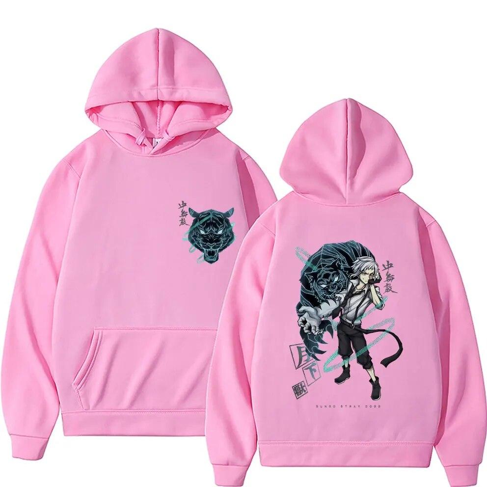 Anime Bungo Stray Dogs Nakajima Atsushi Graphic Print Hoodie Unisex Vintage Unisexga Sweatshirt Unisex Casual Oversized Hooded Pullover