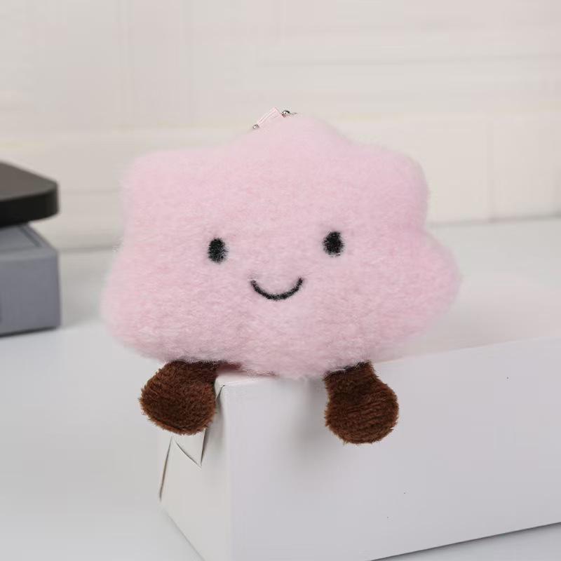 Cute Cartoon Cloud Plush Keychain Ornament 10cm