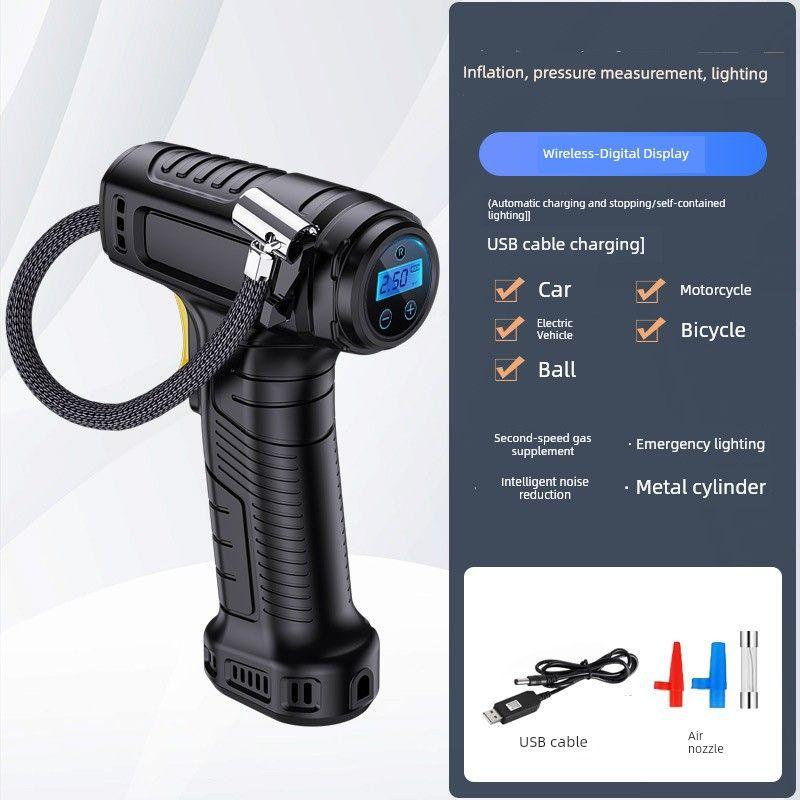 Car Air Pump, Car Tire Air Pump, High-Power Wireless Electric Air Pump, Car Supplies