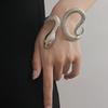 Gotycka Unisex Bransoletka Otwarta w Kształcie Węża dla Mężczyzn i Kobiet Punkowy Styl Hip Hop Nieregularna Bransoletka Modna Biżuteria
