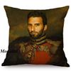 Military Generals Oil Painting Art Decorative Throw Pillow Case Celebrity Star General Costume Design Bedroom Sofa Cushion Cover