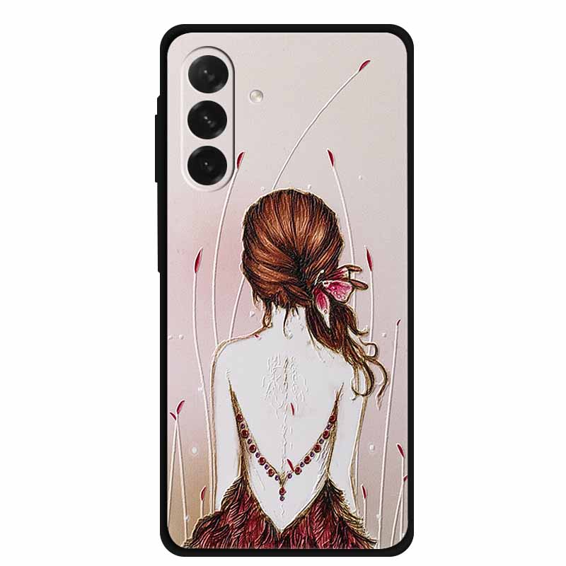 For Samsung Galaxy A56 5G Case 3D Relief Silicone Emboss Soft Protective Covers for Galaxy A26 / A36 / A56 Phone Back Cases A 56