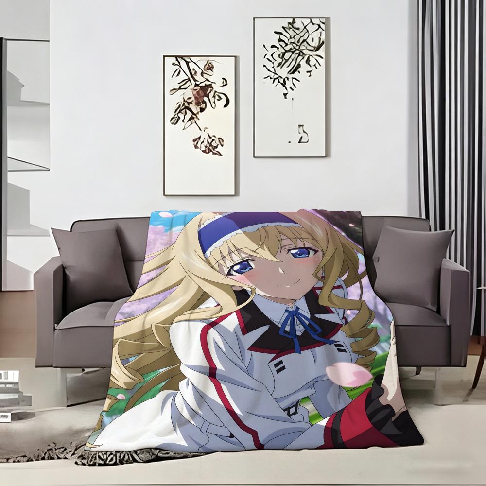 Anime I-Infinites Stratoss Throw Soft Warm Throw Blanket For Bedroom Living Room Bed Travel Camping Picnic Gift