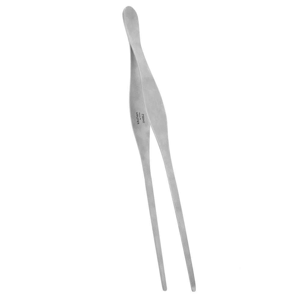 Długie szczypce kuchenne ze stali nierdzewnej do grilla, steków, jedzenia, narzędzie kuchenne do użytku restauracyjnego