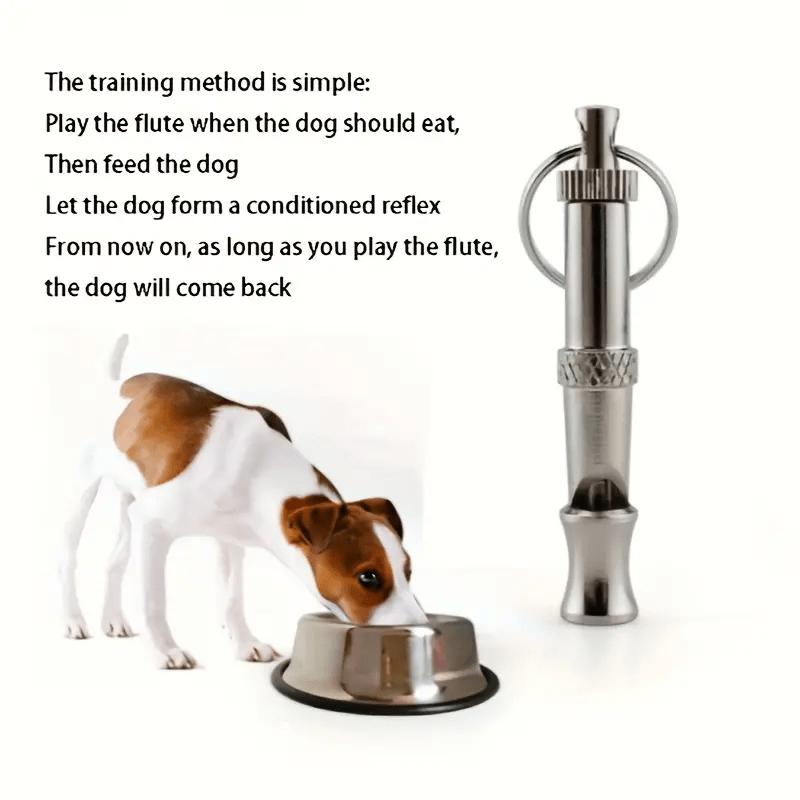 1PC Dog Whistle To Stop Barking Adjustable Sound Pitch Dog Whistle With Keychain Professional Recall Pet Puppy Cat Dog