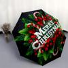 Merry Christmas Umbrella, Portable 3-Fold Compact Umbrella,Christmas Gift ES431