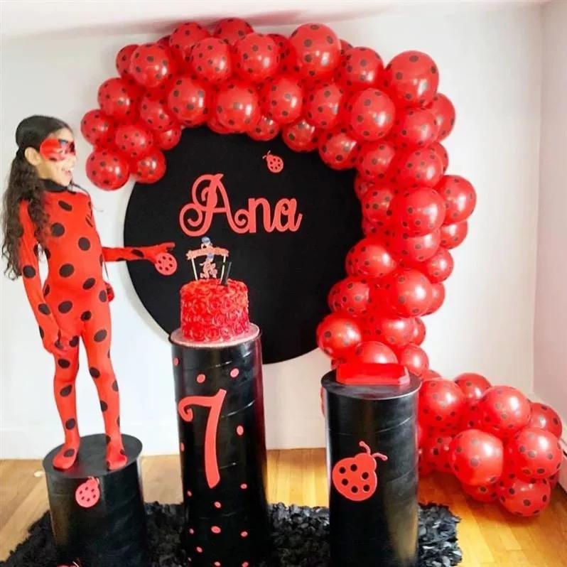 Ladybug Reddy Costume Anime Costume Ladybug Girl Cos Children's Miracle Mi Huankeqi Girl's Costume Performance Costume