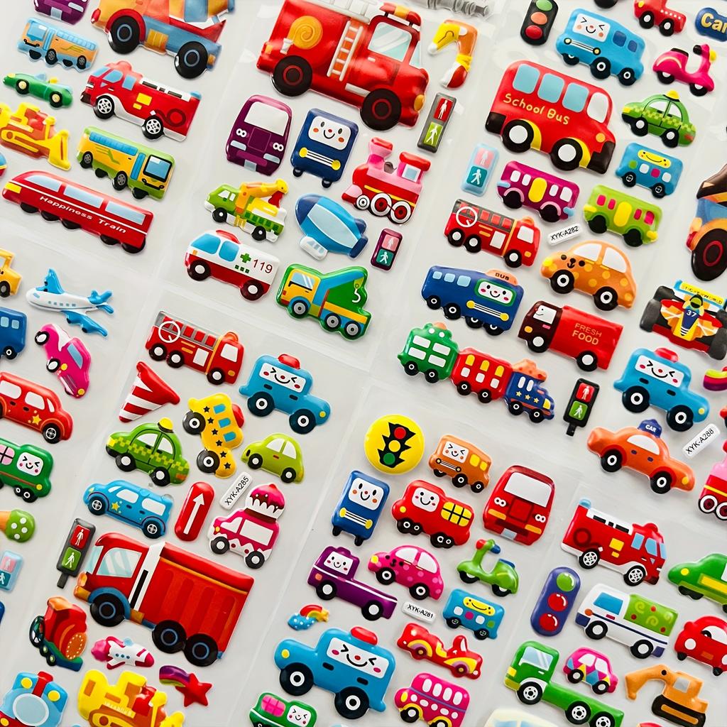 5/10pcs Car Stickers, 3D Puffy Stickers Craft Scrapbooking for Car Lovers, Party Favors, Easy to Peel, Stickers, Christmas JXB