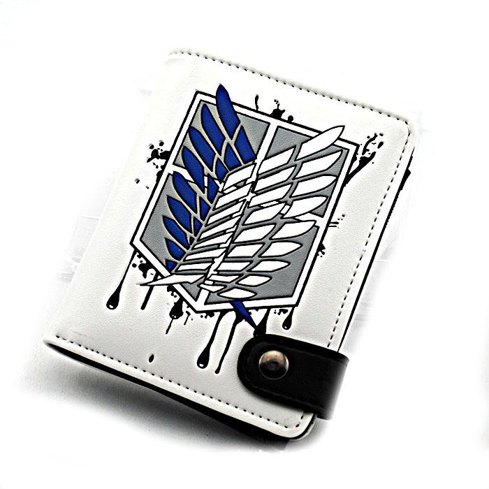 Anime Shingeki No Kyojin Scouting Legion Recon Corps Purse Short Wallet