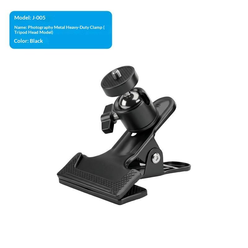 Metal Ball Head Clamp With 1/4" Screw Grip Clip Mount Camera Mobile Phone Holder Photography Accessories For Photo Studio