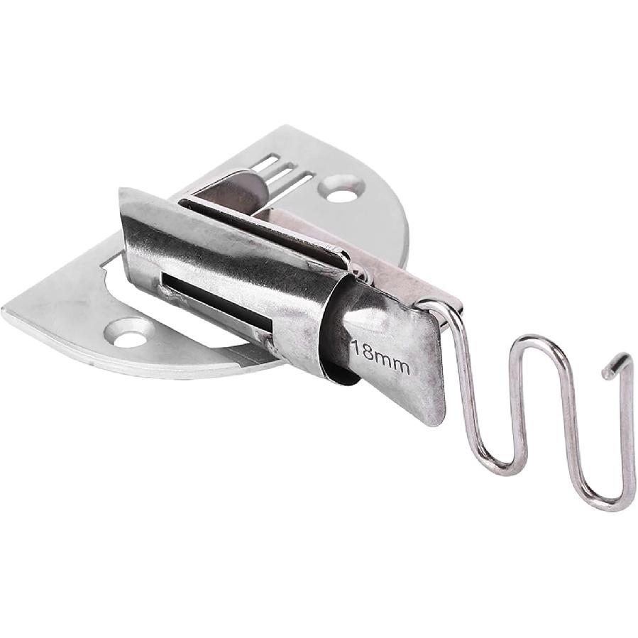 HEEPDD Sewing Machine Folder, Adjustable Double Fold Right Angle Bias Set Binding Attachment Folder for Lockstitch Sewing Machine(18mm) Presser Feet